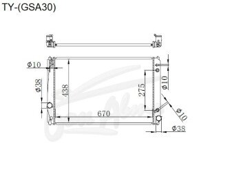 Радиатор TOYOTA VANGUARD 2007-2013 (GSA33) (2GR) 
Бренд: TONGSHI PL16AT