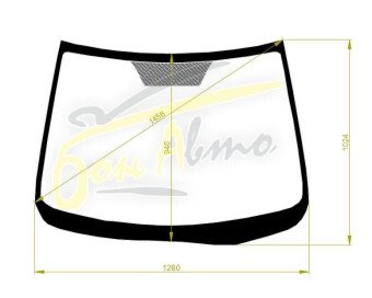 Стекло лобовое MAZDA 2 2007-2014 (DE-LHD-3d/5d) 
Бренд: YHG с синей полосой