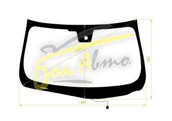 Стекло лобовое NISSAN FUGA 2009- (Y51-LHD) обогрев щеток, место под 1 камеру, место под датчик дождя, 
Бренд: BENSON с синей полосой