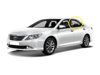 Стекло боковое TOYOTA CAMRY 2011-2017 (XV50) RD/LH 
Бренд: BSG