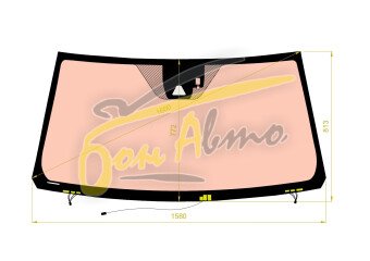 Стекло лобовое LEXUS LX 2007-2021 (J200-LHD-2015) полный обогрев, обогрев щеток, место под 1 камеру, место под датчик дождя, 
Бренд: BENSON с зеленой полосой