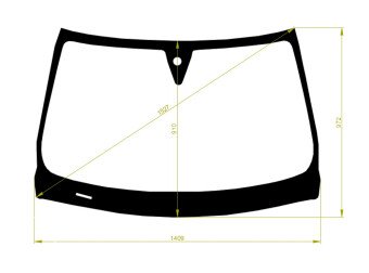 Стекло лобовое INFINITI QX50 2013- (J50-RHD) место под датчик дождя 
Бренд: BENSON с синей полосой