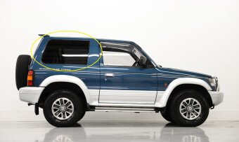 Стекло боковое MITSUBISHI PAJERO 1991-1999 (V26-3d) SW/RH/X 
Бренд: BSG Тонированное