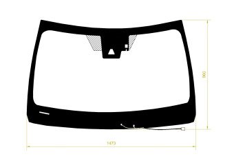 Стекло лобовое LEXUS ES 2018- (GSV70-LHD) обогрев щеток, место под 1 камеру, место под датчик дождя, 
Бренд: КМК с синей полосой