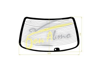 Стекло заднее с обогревом TOYOTA CORONA 1992-1996 (ST190-4d sed) 2 отверстия 
Бренд: BSG