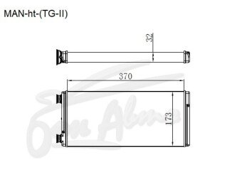 Радиатор отопителя MAN TG-SERIES 2000- ()(2 вид) 
Бренд: TONGSHI AL32
