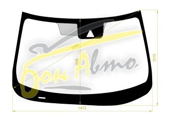 Стекло лобовое HONDA INSIGHT 2018-2022 (ZE4-LHD) место под 1 камеру молдинг, 
Бренд: BENSON с синей полосой