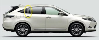 Стекло боковое TOYOTA HARRIER 2013-2020 XU60 RQ/RH 
Бренд: BENSON Тонированное