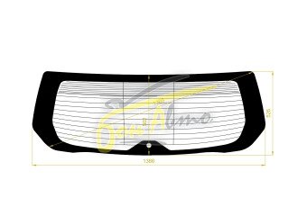 Стекло заднее с обогревом SUBARU OUTBACK 2009-2014 (BR-5d wag) 1 отверстие 
Бренд: BENSON