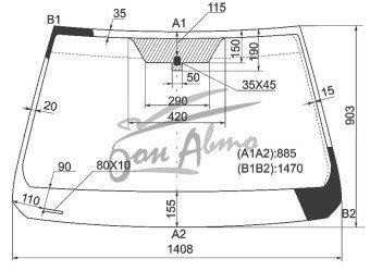 Стекло лобовое PONTIAC VIBE 2002- (ZZE136) 
Бренд: BSG
