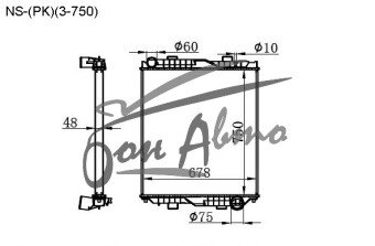 Радиатор NISSAN DIESEL 1998- (CK55,CG55,CD55,CD48)(PK520(3-750) (GE13,RH8)
Бренд: TONGSHI PL48MT