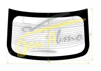 Стекло заднее с обогревом INFINITI Q50 2014- (V37) 
Бренд: BENSON