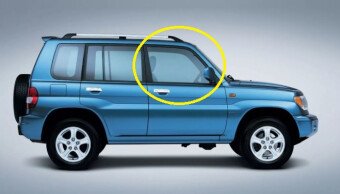 Стекло боковое MITSUBISHI PAJERO PININ 1998-2005 (H76-5d) FD/RH 
Бренд: BSG