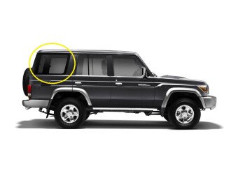 Стекло боковое TOYOTA LAND CRUISER 2009- (BJ70-5d) SW/RH/X
Бренд: BENSON