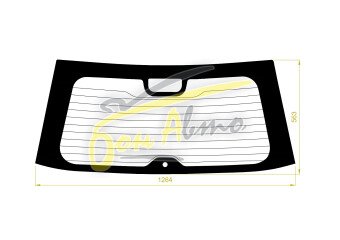 Стекло заднее с обогревом HONDA CR-V 2006-2011 (RE3-4) 1 отверстие 
Бренд: BENSON Тонированное