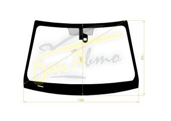 Стекло лобовое CADILLAC CTS 2007- (LHD-4d sed) место под датчик дождя
Бренд: КМК с синей полосой