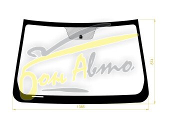 Стекло лобовое LIFAN MYWAY 2016- () 
Бренд: КМК с синей полосой