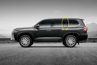 Стекло боковое LEXUS LX 2015- (UZJ200) RQ/LH 
Бренд: BENSON