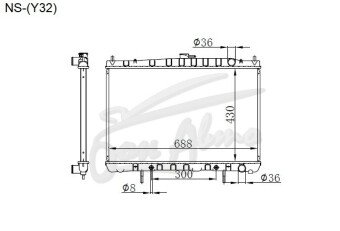 Радиатор INFINITI J 1991-1995 (Y32) (VG30) 
Бренд: TONGSHI PL26AT