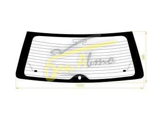 Стекло заднее с обогревом TOYOTA CAMRY GRACIA 1996-2001 (SXV20-5d wag) 1 отверстие 
Бренд: BSG