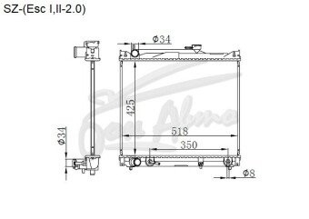 Радиатор MAZDA PROCEED LEVANTE 1995-1997 (TF,TJ51-61) (J20,H25) 
Бренд: TONGSHI AL32AT