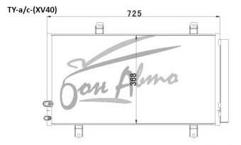 Радиатор кондиционера DAIHATSU ALTIS 2006-2011 (ACV40N) 
Бренд: TONGSHI AL16
