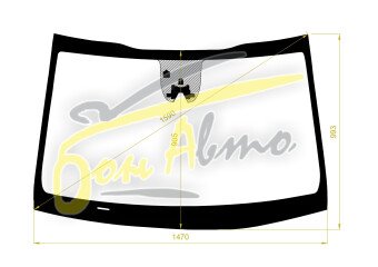 Стекло лобовое KIA NIRO 2016-2022 (DE-LHD) место под 1 камеру, место под датчик влажности, молдинг, фурнитура, 
Бренд: BENSON