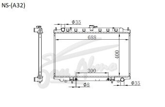 Радиатор INFINITI I 1994-1999 (A32) (VQ30) 
Бренд: TONGSHI PL16AT