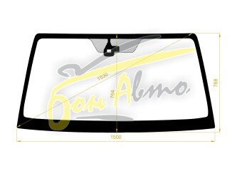 Стекло лобовое MITSUBISHI PAJERO 2006- (V80-RHD) место под датчик дождя 
Бренд: BSG с зеленой полосой