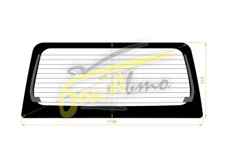 Стекло заднее с обогревом MITSUBISHI EK-ACTIVE 2004-2006 (H82W) 
Бренд: BENSON