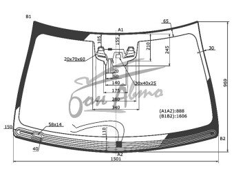 Стекло лобовое MERCEDES S-CLASS 2013-2020 (W222-LHD) обогрев щеток, место под 3 камеры с обогревом, место под датчик дождя, 
Бренд: BENSON