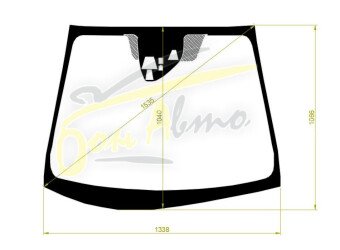 Стекло лобовое HONDA FIT 2013-2019 (GK-RHD-5d) место под 3 камеры, место под датчик дождя, 
Бренд: BENSON с синей полосой