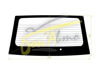 Стекло заднее с обогревом MITSUBISHI LIBERO 1991-2002 (CB) 1 отверстие 
Бренд: BSG