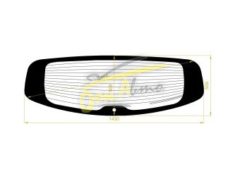 Стекло заднее с обогревом INFINITI FX 2008- (S51) 1 отверстие 
Бренд: BENSON