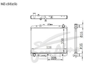 Радиатор MAZDA BONGO 1983-1999 (SS)(gas) (F8) 
Бренд: DG AL26AT