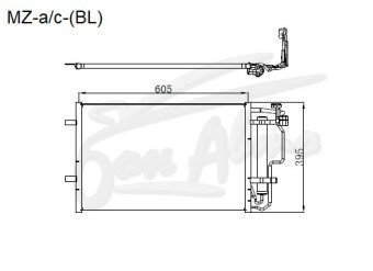 Радиатор кондиционера MAZDA 3 2008-2013 (BL) 
Бренд: TONGSHI AL16