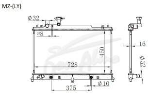 Радиатор MAZDA MPV 2006-2016 (LY) (L3)
Бренд: TONGSHI AL32AT