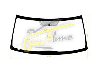 Стекло лобовое FORD F-SERIES 2004-2008 (F150-2D-1790*965*) 
Бренд: ZDG с синей полосой