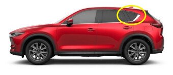 Стекло боковое MAZDA CX-5 2017- KF SW/LH/X молдинг, 
Бренд: BENSON YNCR