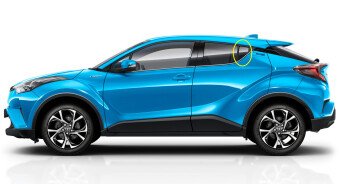 Стекло боковое TOYOTA C-HR 2016-2023 ZYX10 RQ/LH 
Бренд: BENSON Тонированное
