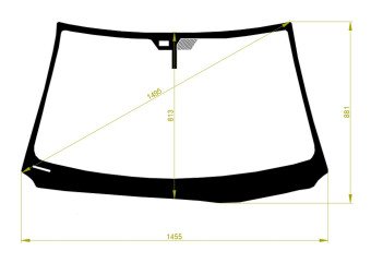 Стекло лобовое LEXUS GS 2005-2011 (GRS190-RHD) место под датчик дождя 
Бренд: BSG с серой полосой