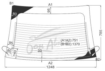 Стекло заднее с обогревом TOYOTA NADIA 1998-2003 (SXN15) 
Бренд: ZDG
