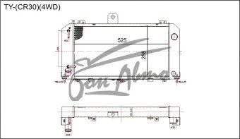 Радиатор TOYOTA TOWN ACE 1988-1992 (YR20-30)(4WD) (2-3Y) 
Бренд: TONGSHI AL48AT