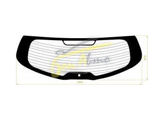 Стекло заднее с обогревом KIA SPORTAGE 2010-2015 (SL-спойлер) 1 отверстие 
Бренд: BENSON
