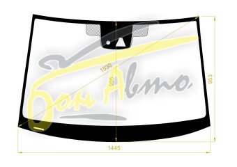 Стекло лобовое VOLKSWAGEN GOLF 2012-2019 (5G1-3d h/b) место под 1 камеру, место под датчик дождя, молдинг, 
Бренд: BENSON