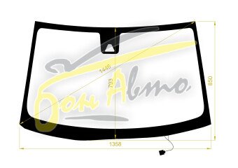 Стекло лобовое TOYOTA PASSO 2016- (M700) обогрев щеток, место под 1 камеру, фурнитура, 
Бренд: FYG