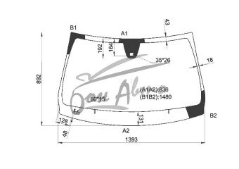 Стекло лобовое MERCEDES A-CLASS 2012-2018 (W176-2015) место под датчик дождя 
Бренд: КМК