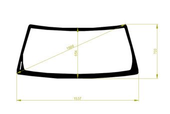 Стекло лобовое JEEP CHEROKEE 2001-2007 (KJ) 
Бренд: BSG с зеленой полосой