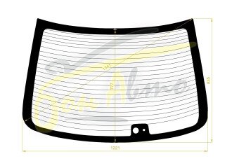 Стекло заднее с обогревом TOYOTA ALLION 2007- (NZT260) 2 отверстия 
Бренд: BENSON