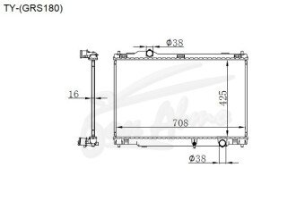 Радиатор TOYOTA CROWN 2003-2008 (GRS180) (2-4GR) 
Бренд: TONGSHI PL16MT